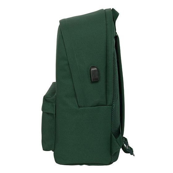 Mochila Doble Para Portatil 15,6"+Usb El Ganso Basics "Green" 31 x 44 x 18 cm.