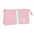 Portatodo Triple El Ganso Basics "Pink" 22 x 12 x 3 cm.