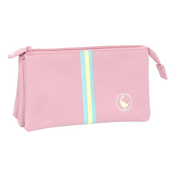 Portatodo Triple El Ganso Basics "Pink" 22 x 12 x 3 cm.