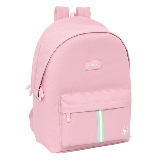 Mochila Doble Para Portatil 15,6"+Usb El Ganso Basics "Pink" 31 x 44 x 18 cm.