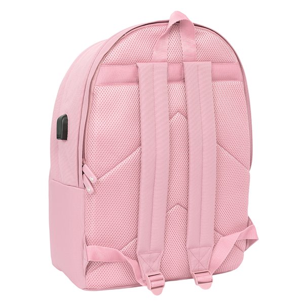 Mochila Doble Para Portatil 15,6"+Usb El Ganso Basics "Pink" 31 x 44 x 18 cm.