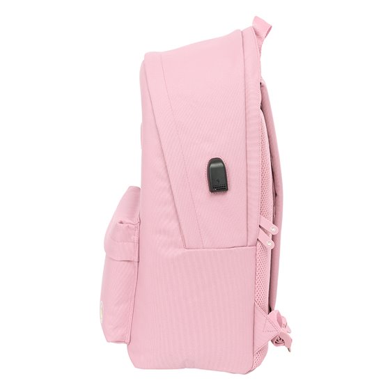 Mochila Doble Para Portatil 15,6"+Usb El Ganso Basics "Pink" 31 x 44 x 18 cm.