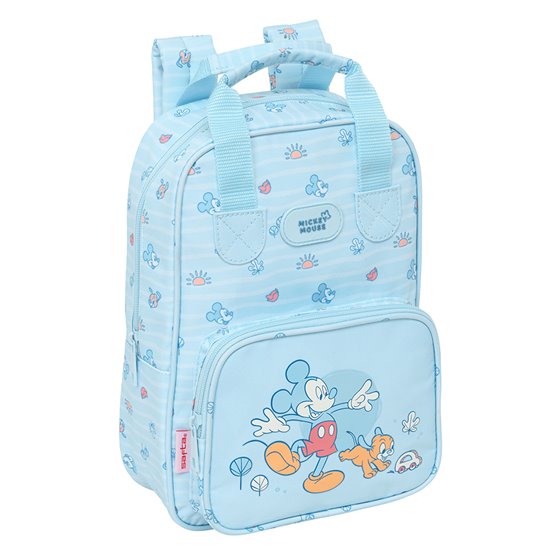 Mochila Infantil Con Asas Mickey Mouse "Baby" 20 x 28 x 8 cm.