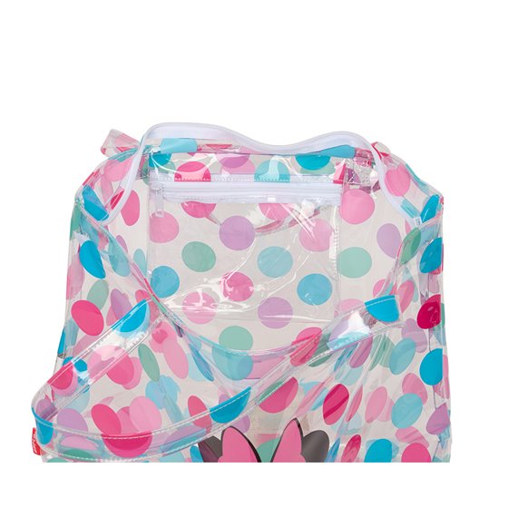 Bolso Shopping Con Cremallera Minnie Mouse "Beach" 54 x 35 x 17 cm.