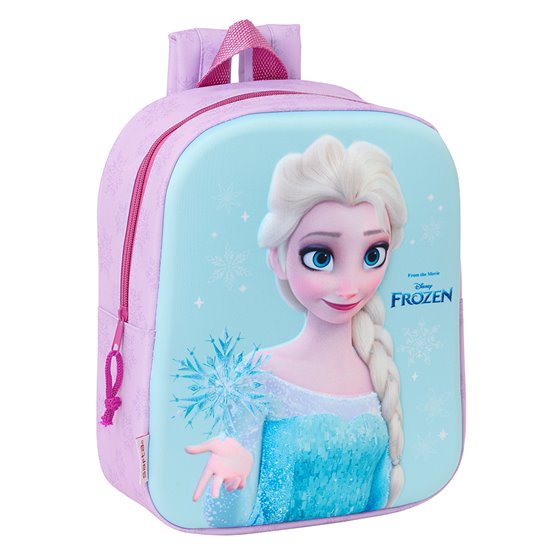 Mochila Guarderia 3D Frozen 3D 22 x 27 x 10 cm.
