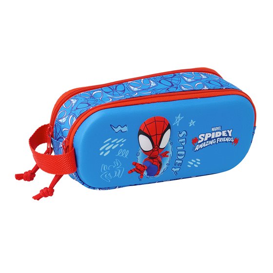Portatodo Doble 3D Spidey 3D 21 x 8 x 6 cm.