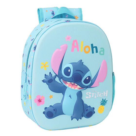 Mochila 3D Stitch 3D 27 x 33 x 10 cm.