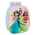 Mochila 3D Princesas Disney 3D 27 x 33 x 10 cm.
