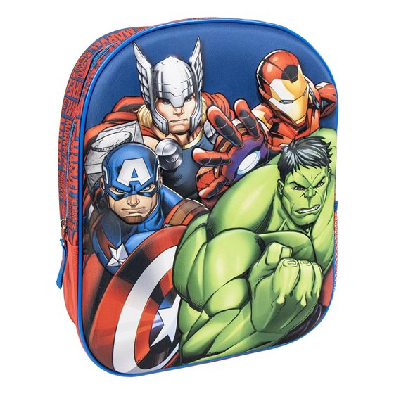 Mochila Infantil 3D Avengers Cerdá 26.0 x 31.0 x 10.0 cm.