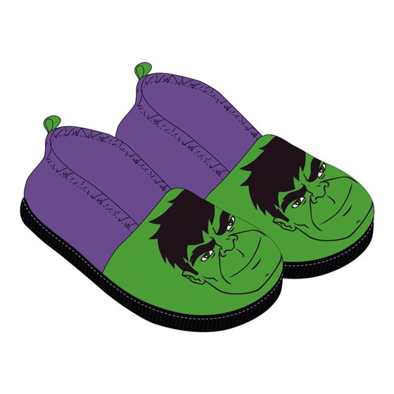 Zapatillas De Casa Francesita Aplicaciones Avengers Hulk Cerdá T22/23-T28/29: 4,4,2,2