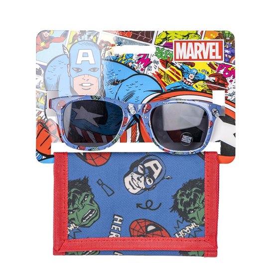 Gafas De Sol Set Cartera Avengers Cerdá 15.0 x 2.0 x 15.0 cm.