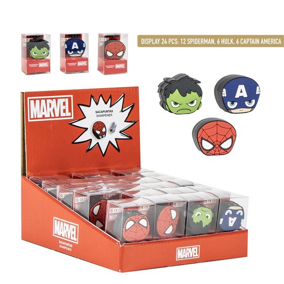 Sacapuntas Personaje Avengers Cerdá T.Unica: 6,6,12