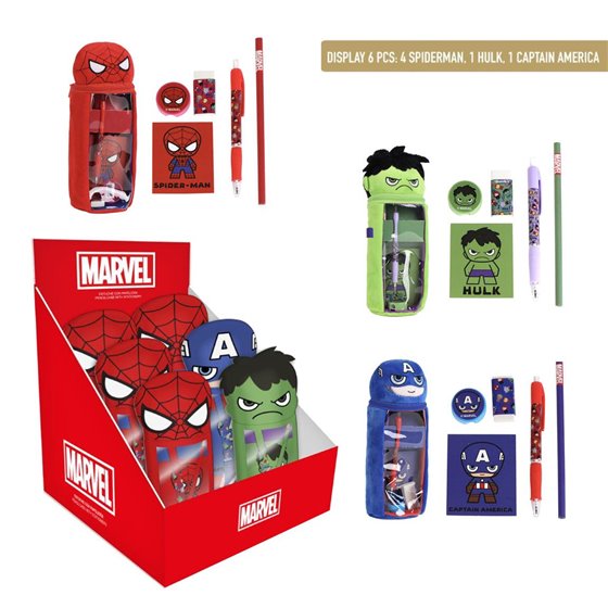 Estuche Portatodo Peluche Avengers Cerdá T.Unica: 1,1,4