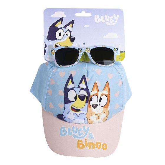 Gorra Set Gafas De Sol Bluey Cerdá T51C:51 cm.