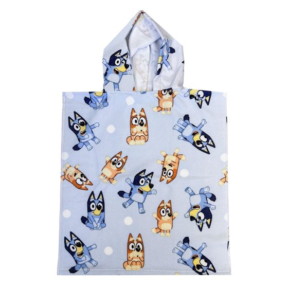Poncho Microfibra Bluey Cerdá 50.0 x 115.0 x  cm.