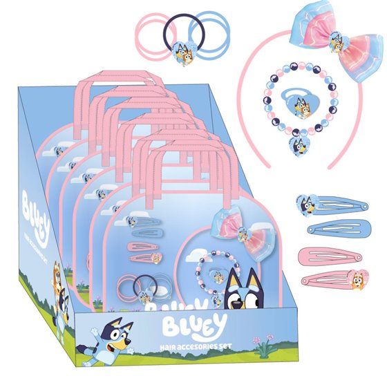 Set De Belleza Accesorios Display Bluey Cerdá 20.9 x 28.5 x 1.8 cm.