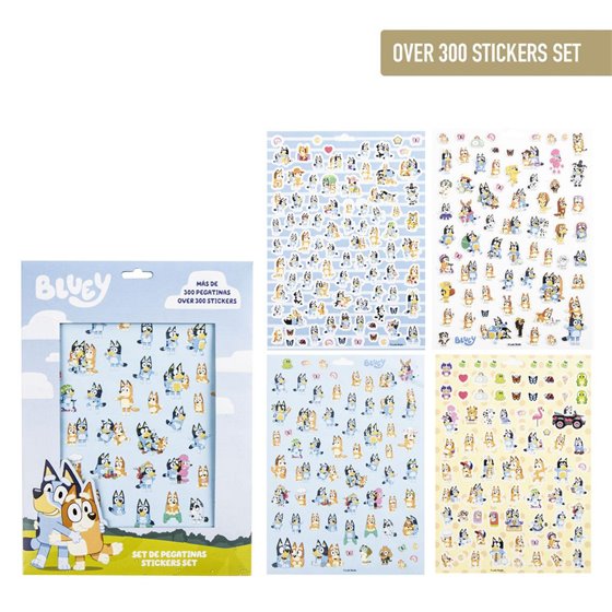 Pack Pegatinas Bluey Cerdá 18.0 x 25.0 x 0.1 cm.