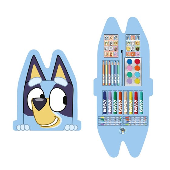 Set Papelería Coloreable Caja Bluey Cerdá 20.0 x 27.0 x 5.0 cm.
