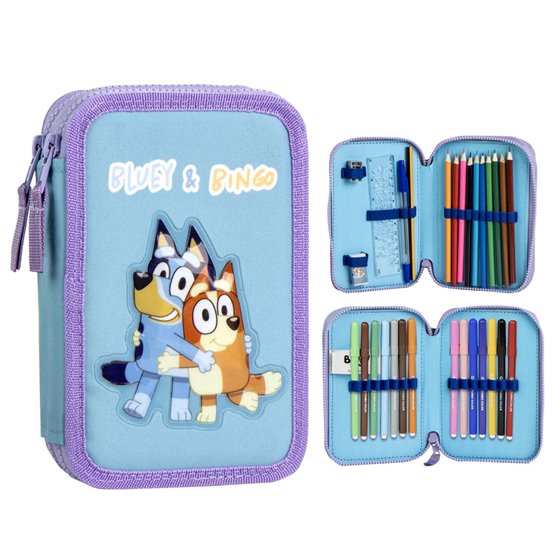 Plumier Con Accesorios Bluey Cerdá 12.5 x 19.5 x 4.5 cm.