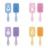 Cepillos Rectangular Care Bears Cerdá T.Unica: 3,3,3,3