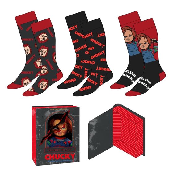 Pack Calcetines 3 Piezas Chucky Cerdá T3845:Tu 38/45