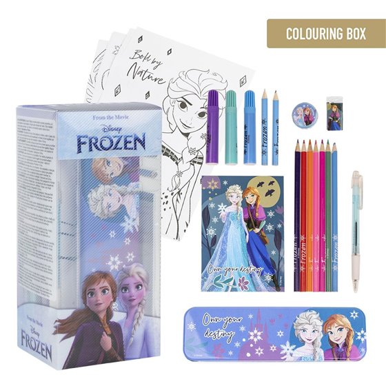 Set Papelería Coloreable Frozen Cerdá 8.0 x 24.0 x 8.0 cm.