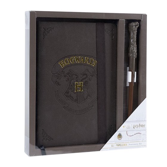 Set De Papelería Varita Harry Potter Hogwarts Cerdá 22.0 x 22.0 x 2.5 cm.
