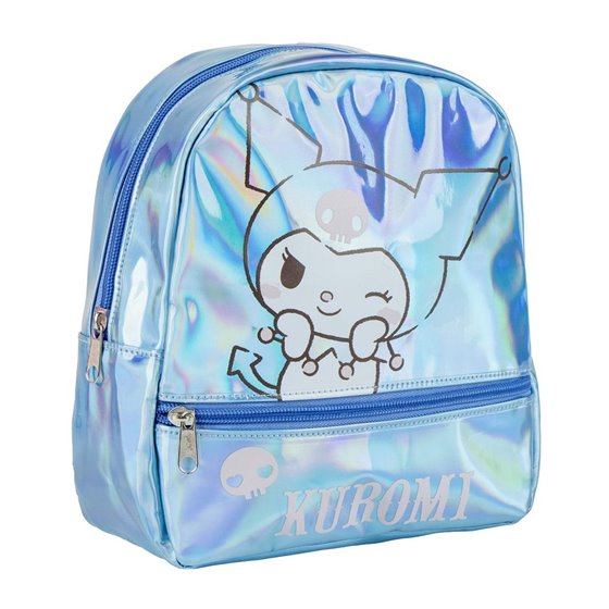 Mochila Casual Iridiscente Hello Kitty Kuromi Cerdá 23.0 x 20.0 x 8.0 cm.