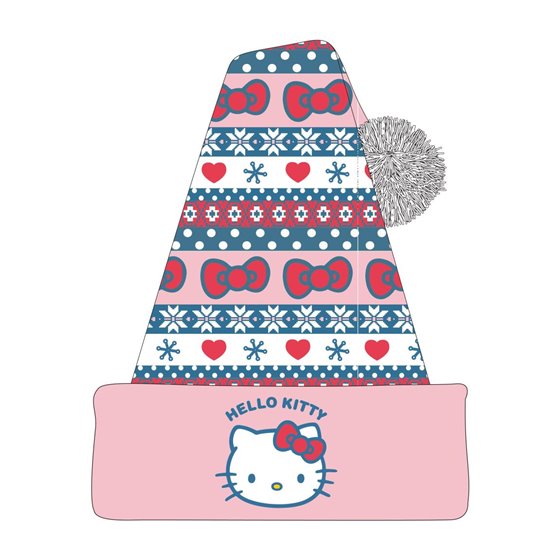 Gorro Punto Navideño Hello Kitty Cerdá 22.0 x 2.0 x 21.0 cm.