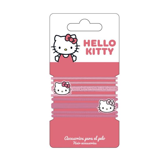 Accesorios Pelo Elásticos 8 Piezas Hello Kitty Cerdá 6.5 x 12.5 x 2.0 cm.
