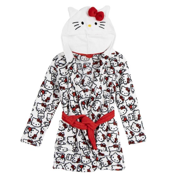 Batín Coral Fleece Aplicaciones Hello Kitty Cerdá 6 Años-12 Años: 4,4,3,1