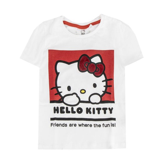 Camiseta Corta Single Jersey Hello Kitty Cerdá 4 Años-10 Años: 2,3,3,3,1