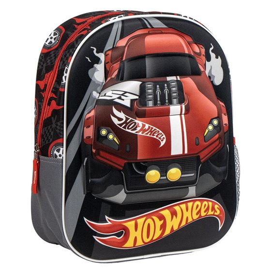 Mochila Infantil 3D Hot Wheels Cerdá 25.0 x 31.0 x 10.0 cm.
