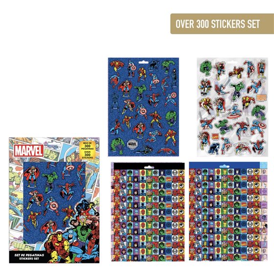 Pack Pegatinas Marvel Cerdá 18.0 x 25.0 x 0.1 cm.