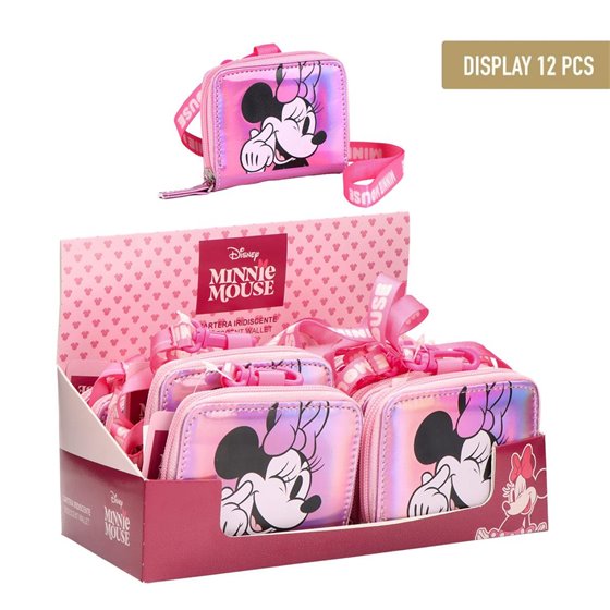 Monedero Iridiscente Minnie Cerdá 10.5 x 8.5 x 2.0 cm.