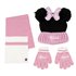 Conjunto 3 Piezas Bufanda Minnie Cerdá 20.0 x 2.0 x 52.0 cm.