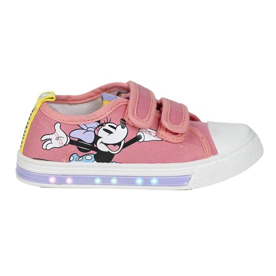 Zapatilla Loneta Suela Pvc Con Luces Algodón Minnie Cerdá T023-T030: 1,1,2,2,2,2,1,1