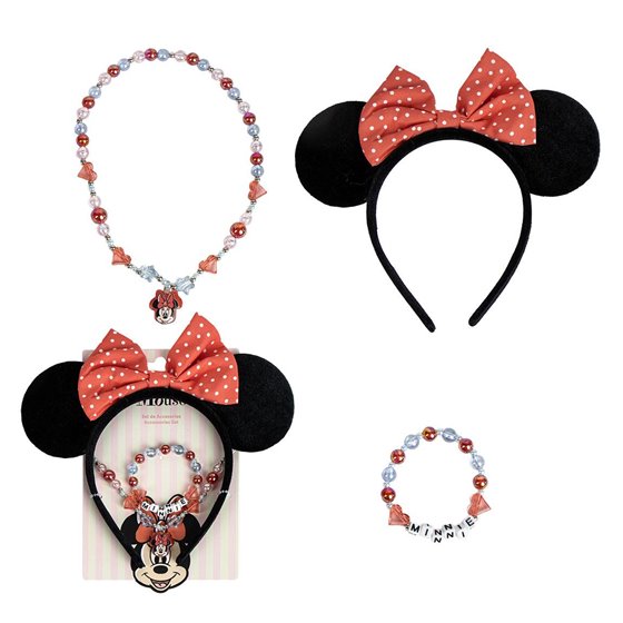 Bisuteria Pack 3 Piezas Minnie Cerdá 23.5 x 2.5 x 20.0 cm.