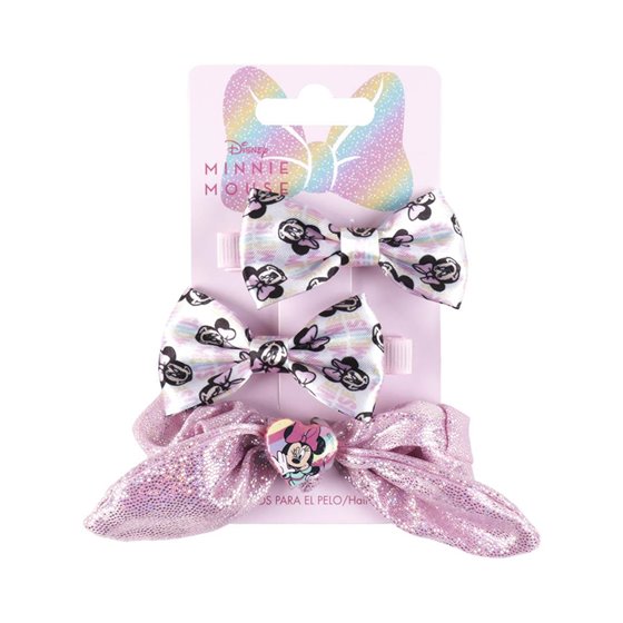 Accesorios Pelo Lazos 3 Piezas Minnie Cerdá 8.0 x 12.5 x 1.0 cm.