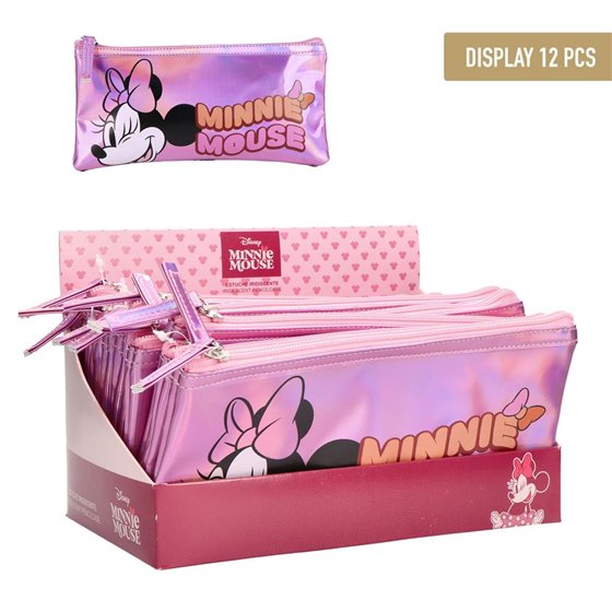 Estuche Portatodo Iridiscente Minnie Cerdá 22.5 x 11.5 x 1.5 cm.
