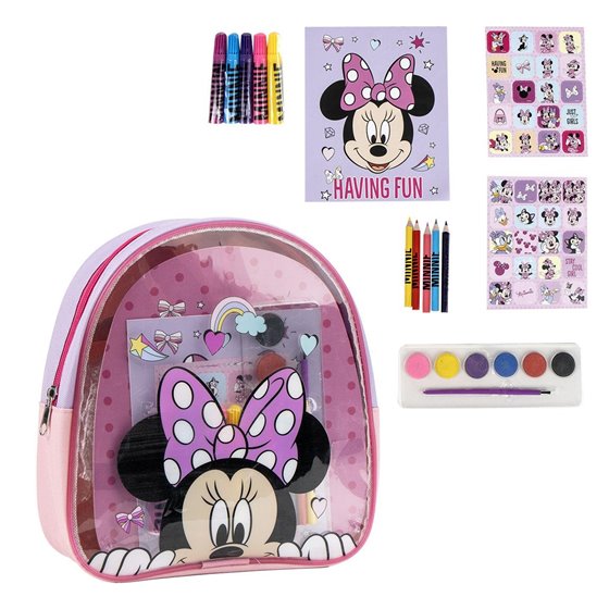 Coloreable Mochila Minnie Cerdá 22.0 x 23.0 x 7.0 cm.