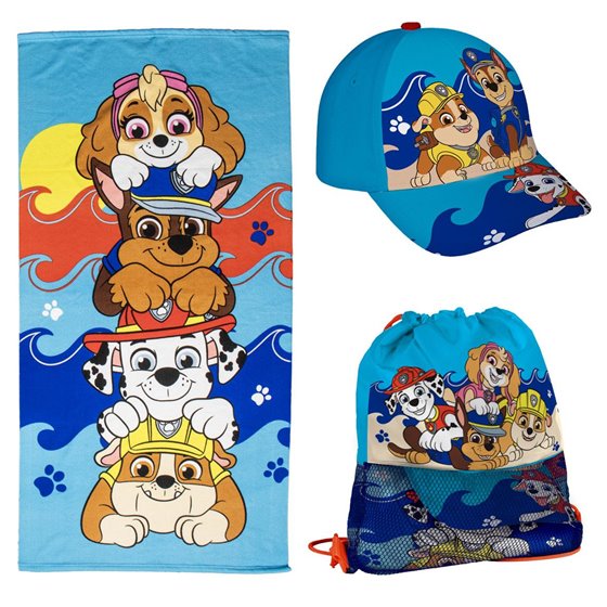Toalla Set Saquito Paw Patrol Cerdá 27.0 x 33.0 x 7.0 cm.