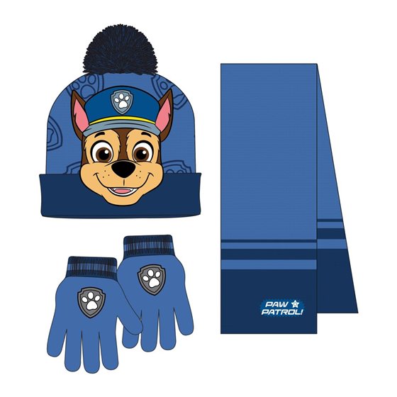 Conjunto 3 Piezas Bufanda Paw Patrol Cerdá 20.0 x 2.0 x 52.0 cm.