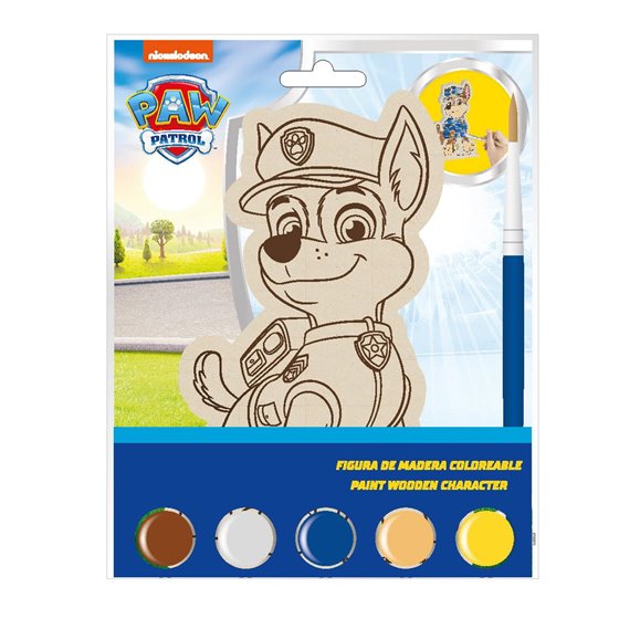 Figuras Coloreables Madera Paw Patrol Cerdá 14.0 x 18.0 x 5.0 cm.