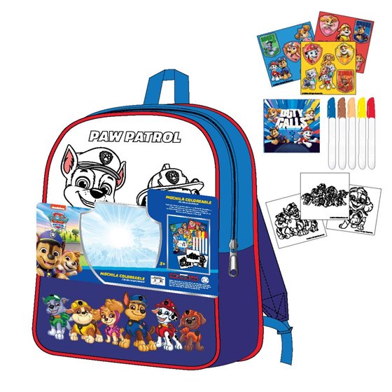 Diy Set Mochila Paw Patrol Cerdá 30.0 x 38.0 x 14.0 cm.