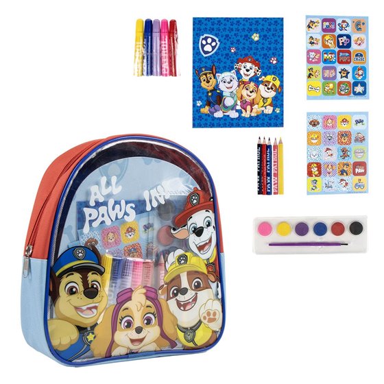 Coloreable Mochila Paw Patrol Cerdá 22.0 x 23.0 x 7.0 cm.