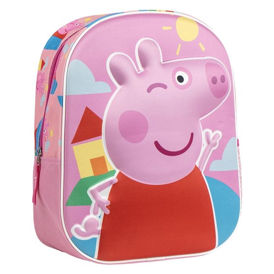 Mochila Infantil 3D Peppa Pig Cerdá 25.0 x 31.0 x 10.0 cm.