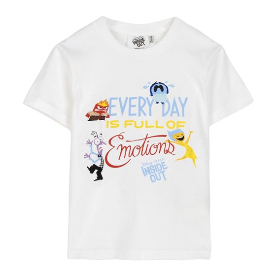 Camiseta Corta Single Jersey Pixar Inside Out Cerdá 6 Años-14 Años: 2,3,4,3,2