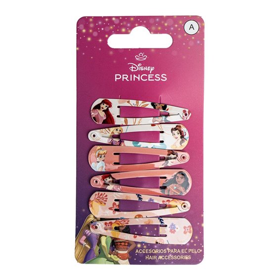 Accesorios Pelo Clips 6 Piezas Princess Cerdá 6.5 x 0.2 x 12.5 cm.