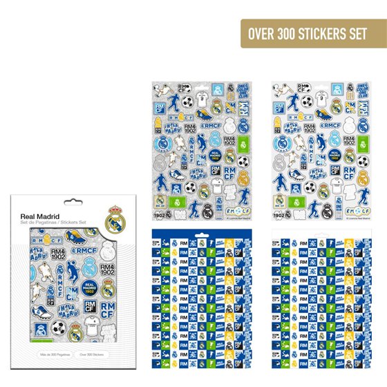 Pack Pegatinas Real Madrid Cerdá 18.0 x 25.0 x 0.1 cm.